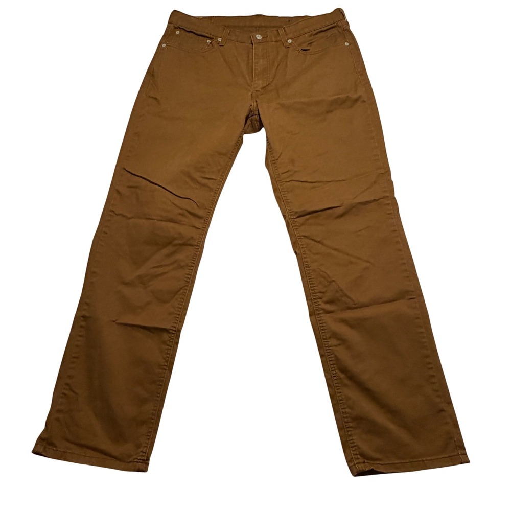 Levis 541 Athletic Taper Brown Tech Pants Mens 36x34 (Measures 36x31)